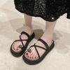 Butterfly Cover Toe Cool Slippers Women's Wear 2025 New Summer Versatile Flat-bottomed Vacation Casual Beach Flip-flops