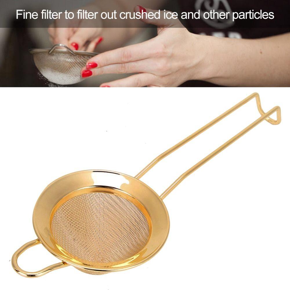 304 Stainless Steel Cone Shape Cake Powder Filter Long Handle Fine Mesh Strainer  Baking