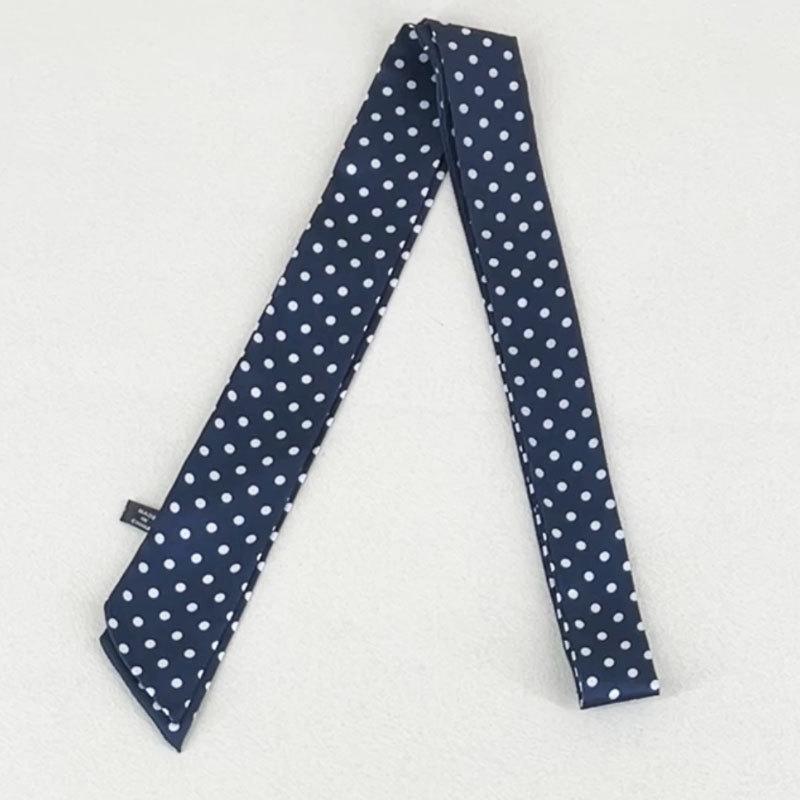 New Gradient Narrow Wide Wave Point Silk Scarf Women's Korean Edition Fashion Long Strip Multi Functional Decorative Belt Ribbon