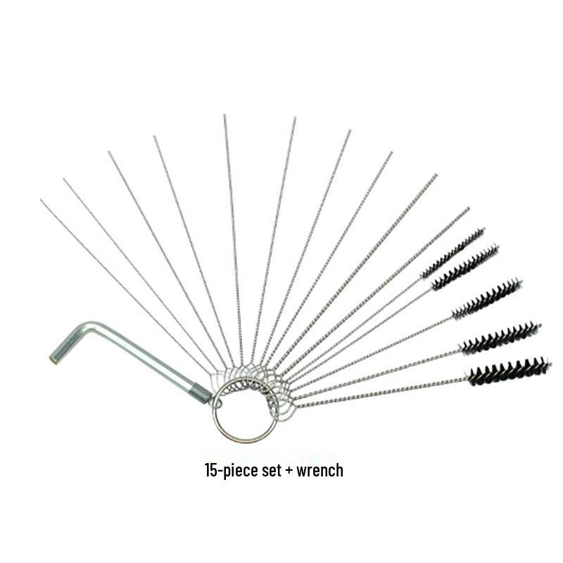 Airbrush Spray Gun Cleaning Kit: Includes Small Brush, Rinse Gun, Nozzle, and Four Ventilation Accessories for Auto Repair.