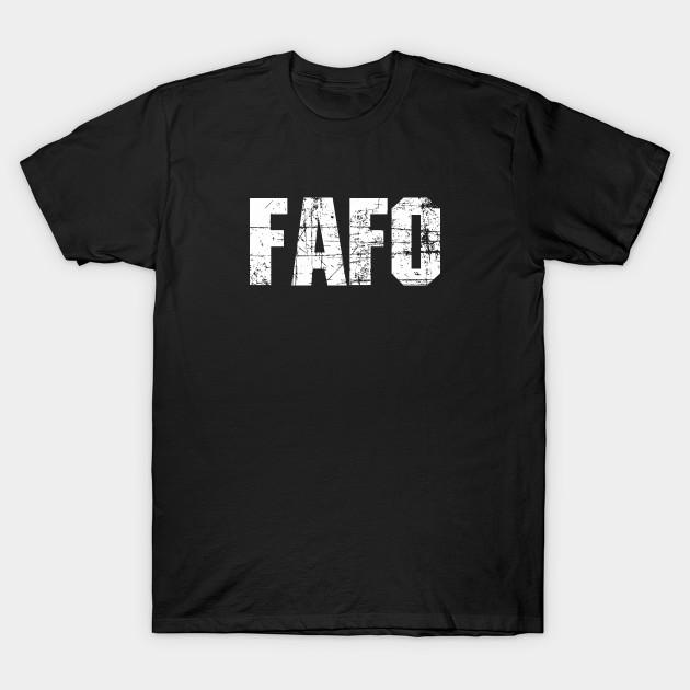 

Men Black Print T-shirt Fafo - Fool Around And Find Out 4 No-Cut Transfer Paper Print Cotton Tshirt L чорний