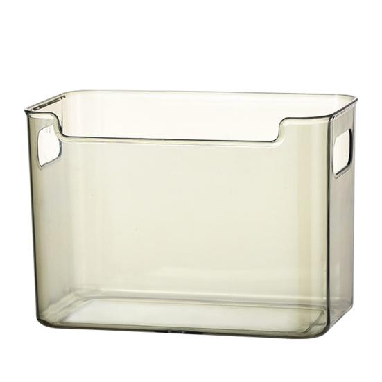 Yousheng Cooling Clear Storage Boxes Extra-Thick Shatterproof PET Containers with Handles Stackable Refrigerator