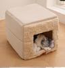 Winter Pet Bed Soft Warm Cotton House for Dogs And Cats Comfortable House thickened indoor safety cat nest