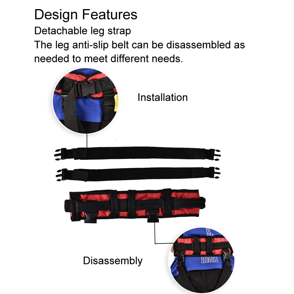 Medical Transfer Belt Patient Lift Sling Assistant Rehabilitation Belt with Leg Loops