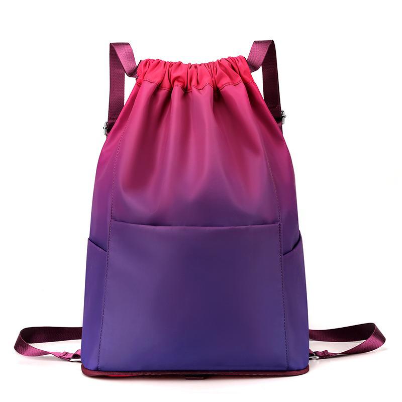 Lightweight Foldable Drawstring Backpack for Travel and Sports Fitness