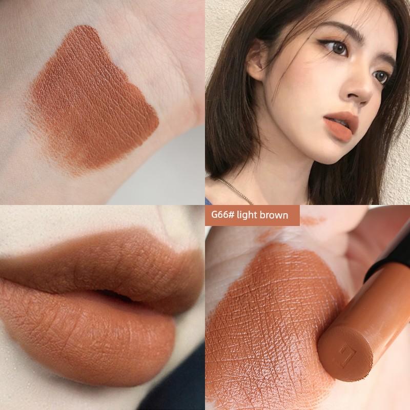Earthy Lipstick In European and American Style, Matte Red-Brown Earth Tones, Domestic Niche Brand, Chocolate Color, Coffee Color
