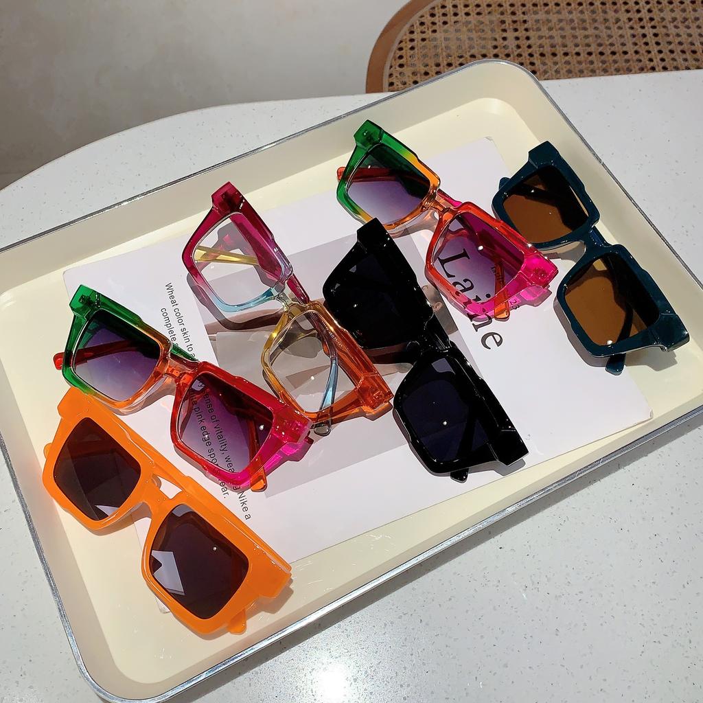 Vintage Square Sunglasses Women New Stylish Multicolor Outdoor Shades for Travelling  Trendy Brand Design Sun Glasses