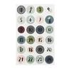 MégaCréa DIY - Sticker Chiffres pour calendrier de l'Avent 3 cm 24 pièces