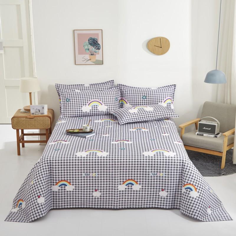 

Матовая Односпальная Простыня для Общежитий - Все Сезоны, Разные Размеры Постельного Белья 1.2×2.3m