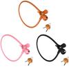 Anti-Theft Dog Bike Lock with 2 Cookie Keys Cartoon Bicycle Lock Creative Silicone Covered Bike Lock for Bike Helmet Door