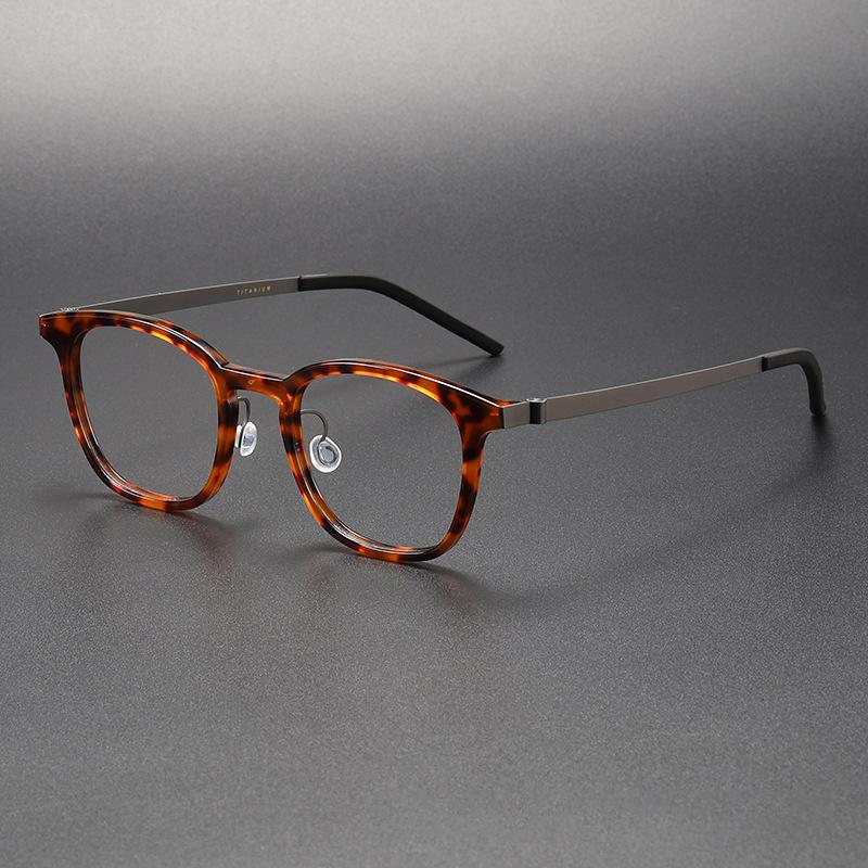 New Denmark Designer Acetate Titanium Optical Eyeglass frames Men Women Vintage Square Transparent Computer Glasses Frames