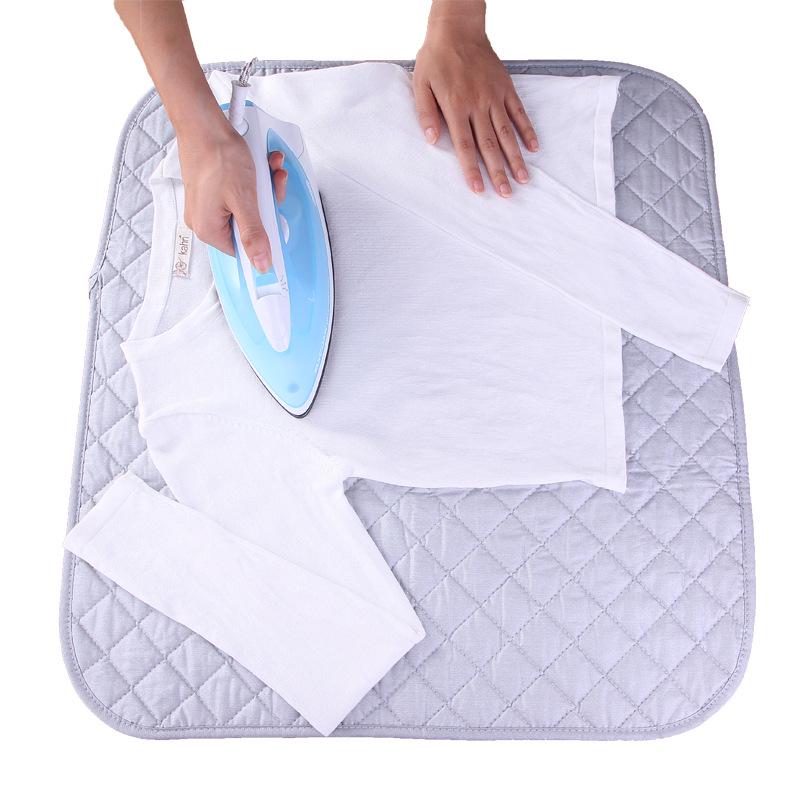 Portable All-Cotton Foldable Ironing Pad with Silver Coating: A Convenient Ironing Board Alternative