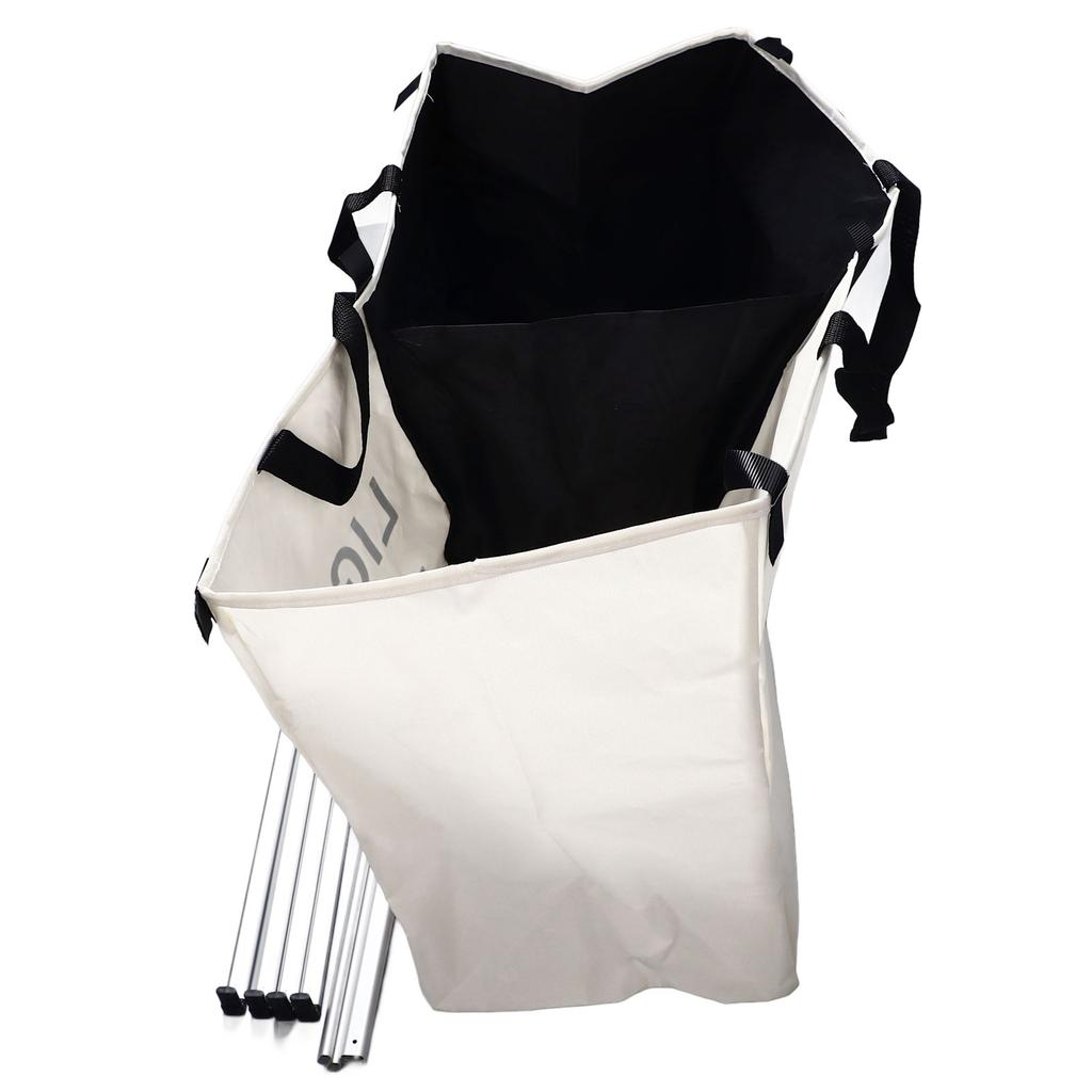 Double Laundry Hamper 2 Section Large Capacity Foldable Laundry Hamper Cloth Basket with Aluminum