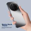 Huawei Mate50 Phone Case, Huawei Mate50 Protective Cover, Frosted Full Coverage Ultra-Thin Shockproof Anti-Fingerprint Case - Graphite Black