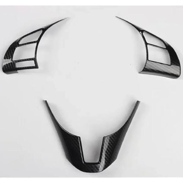 Car Styling Steering Wheel Button Frame Panel Cover Trim Moldings  ABS Stickers  For Mazda  CX-5 2013-2014