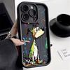 Cartoon Anger Rabbit Soft TPU Case For iPhone16 11 12 13 14 15 Pro Max X XR XS 7 8 Plus SE 2022 Shockproof Silicone Bumper Cover