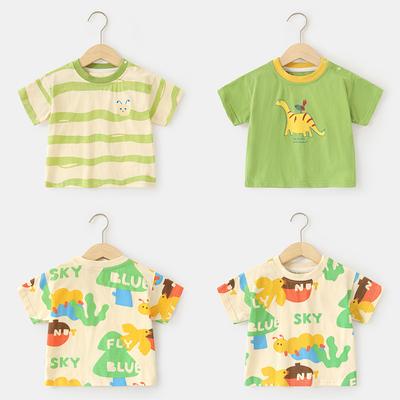 Baby Clothes Casual Short-sleeved T-shirts Summer Clothes Boys Girls Baby Children Children Summer Half-sleeved Tops