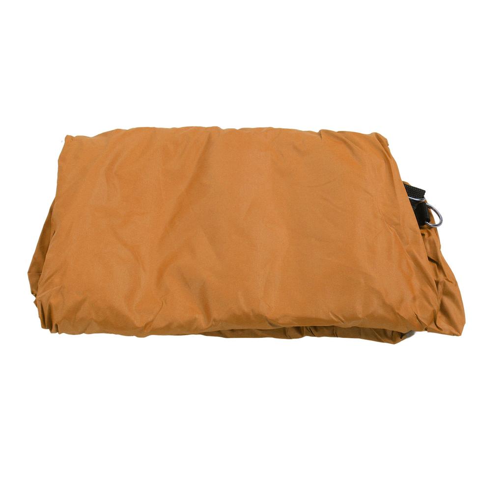 Triangle Sun Shade Sail Canopy Outdoor Pool Shade Cloth Suncreen Awning Shade with Silver Coated Orange