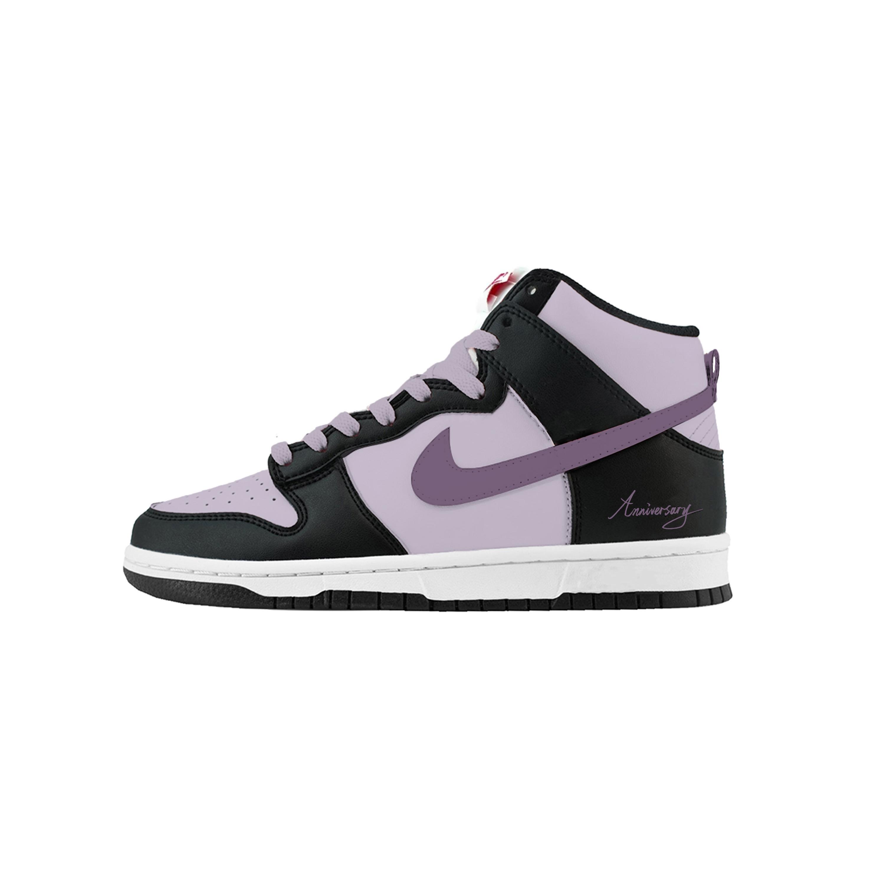 

Nike Dunk Twilight Charm Abrasion Resistant Abrasion Resistant High top Skateboard Shoes Women s Black Purple DD1869-103(Team619-) 36.5