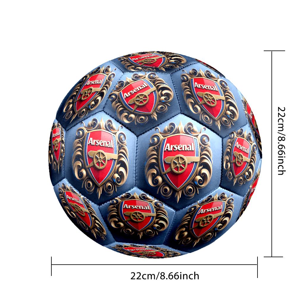 1 pz Pallone da Calcio Standard Taglia 5, Palloni da Calcio, Pallone da Calcio con Motivo di Squadra di Calcio, Cucito a Macchina, Pallone per Allenamento e Partita all'Aperto