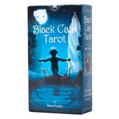 Tarô Black Cats Waite 78 com Tarô I.I.J Autêntico Japonês, Edição, Cartas, Cartas, Gato, Instruções,