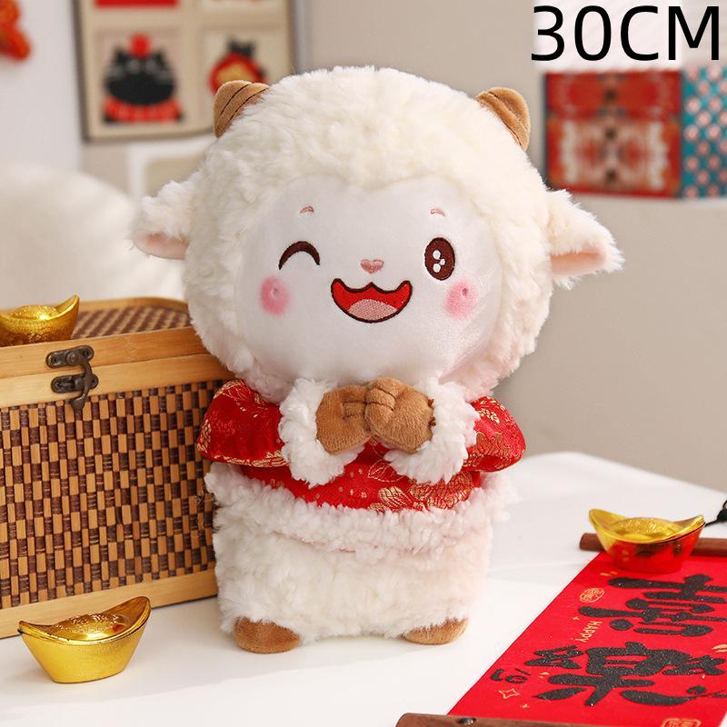 Goat Ornament 2027 Goat Year Gifts Soft Sheep Ornament Chinese New Year Party Favors Gifts Shreep Year Mascot Gift