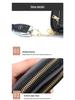 Genuine Leather Mini Zipper Coin Purse Keychain Wallet for Women
