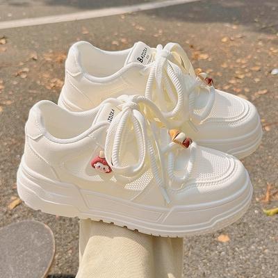 Summer Women's Shoes Breathable Little White Shoes Women's 2025 New Mesh Shoes Mesh Shoes Versatile Students with Skirts Board Shoes