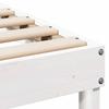 Bed Frame White 80 x 220 cm Solid Pine Wood