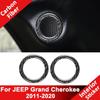 For JEEP Grand Cherokee 2011- Carbon Fiber Car Rear Door Audio Speaker Tweeter Ring Frame Decoration Sticker Interior Parts