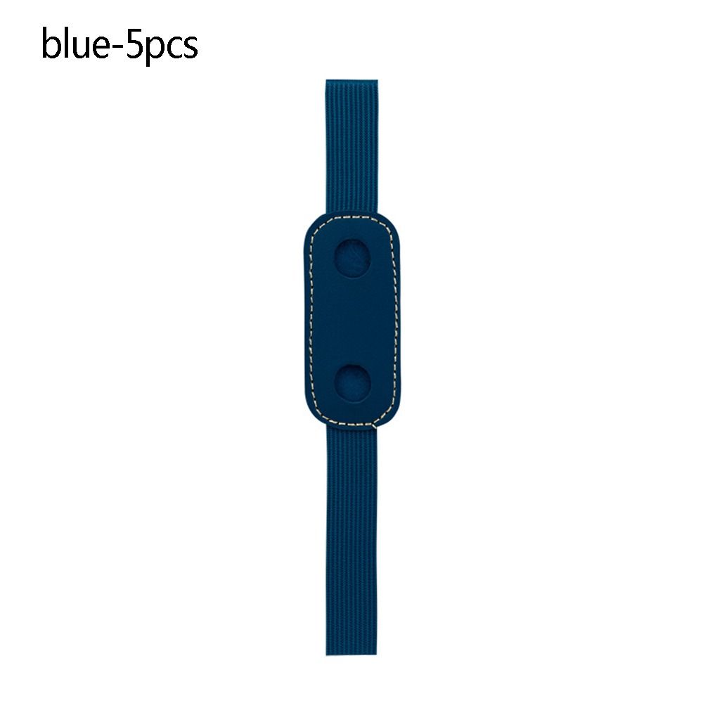 

5 шт. Горячая Распродажа ПУ Кожа Эластичная Пряжка Держатель для Ручки Зажим для Ручки Пенал Сумка для Ручек blue-5pcs