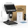 4.3 Inch HD Electronic Microscope with 8 LED 1000X Handheld Portable Digital Magnifier 1080P for Circuit Board Repair Soldering