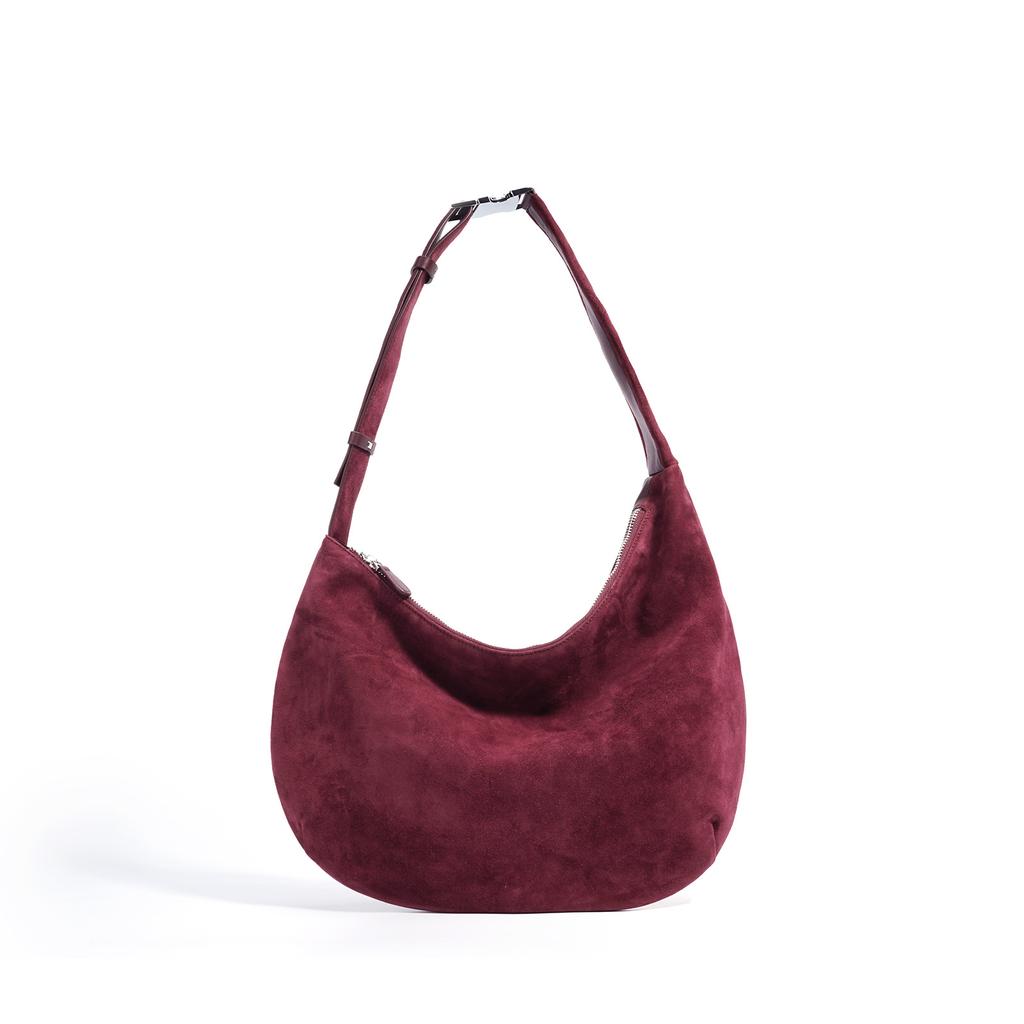 2025 New Simple Sheepskin First Layer Anti-velvet Non-fading Niche Design Large Capacity Shoulder Bag Messenger Bag Women's Bag