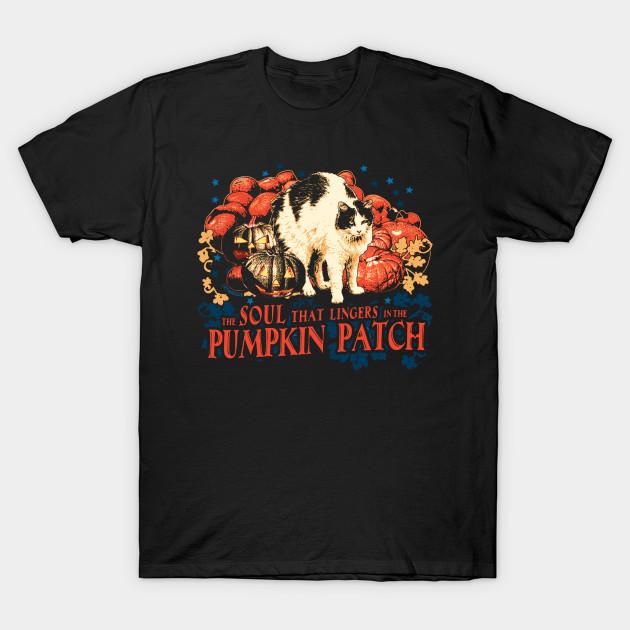 

Men Black Print T-shirt The Soul That Lingers In The Pumpkin Patch No-Cut Transfer Paper Print Cotton Tshirt 4XL чорний