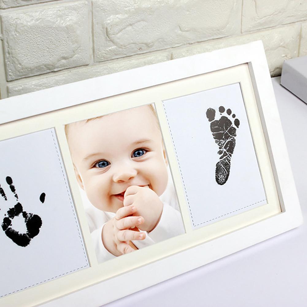 Neugeborenen Baby Handabdruck Fußabdruck Fotorahmen Set Perfektes Babyparty-Geschenk