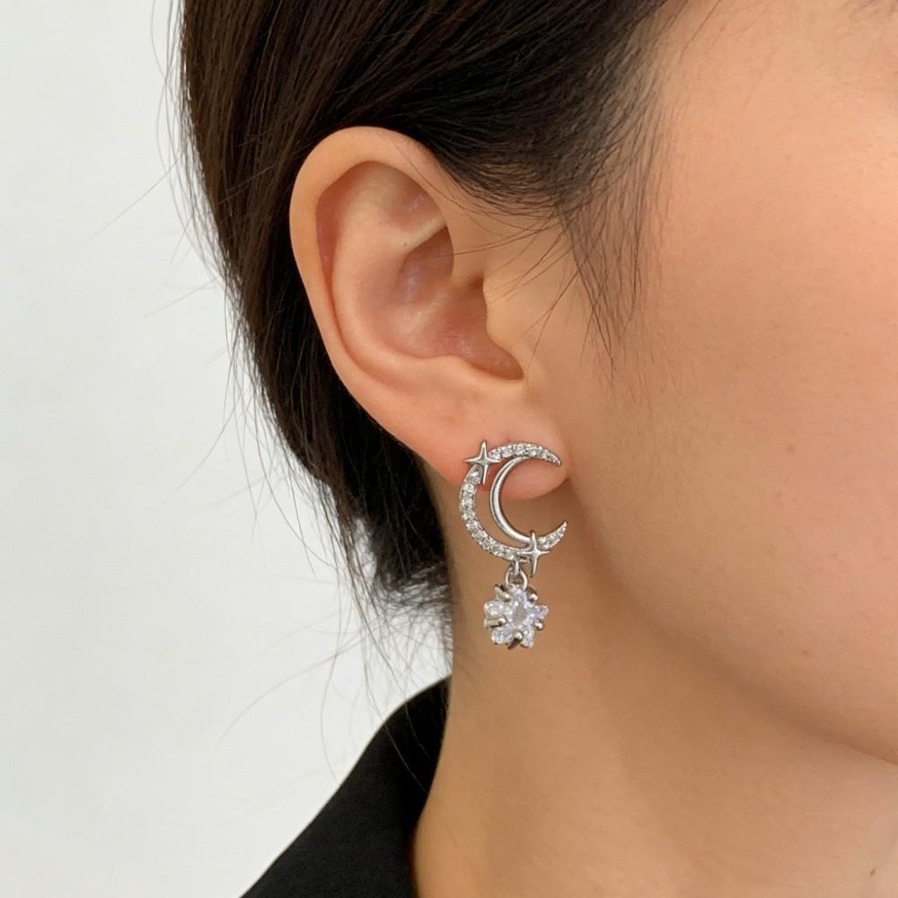 Temperament Butterfly Droplet Earrings Light Luxury Zircon Ear Stud Ladies' Ear Accessories  Girls