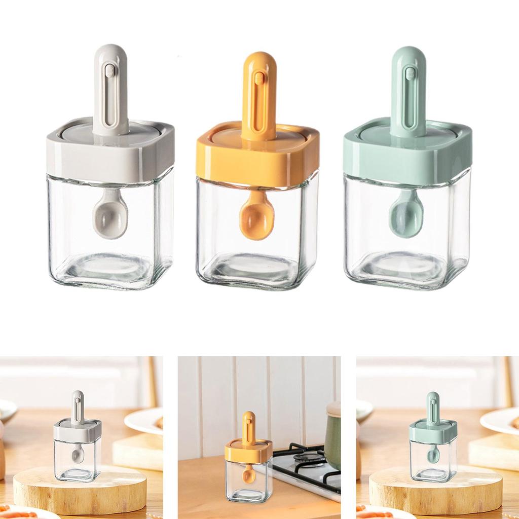 Seasoning Jar Spice Jar Mini Multipurpose Storage Bottle with Cover Conserve Container Kitchen Gadgets Washable Seasoning Box