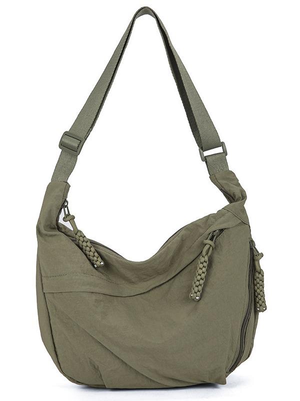 Simple Nylon Shoulder Hobos Bags for Women Travel Large Capacity Ladies Crossbody Bag Commuter Versatile Female Handbags Purse