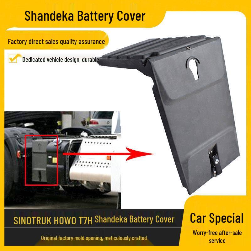 Sinotruk Howo T7H & Shacman C7H Heavy Truck Battery Box Cover Protector with Lock Premium Quality New Shacman Battery Cover
