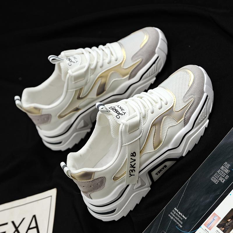 

Модная летняя спортивная обувь для мужчин Тренд Папины кроссовки Мужская обувь на все случаи жизни Мужская обувь Студенческая сетчатая обувь для бега Дышащая сетчатая обувь Мужская 44 чёрный