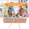 Portable Aluminum Piano  Percussion Instrument Musical Instrument with Wooden Sticks 13-Note Glockenspiel