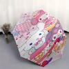 My Melody, Kuromi Automatic Opening and Closing Parasol Compact Travel Umbrella with 8 Ribs for Women and Men Ideal Birthday/Christmas Gift,