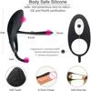 HIMALL Cock Ring Male Vibrate Penis CockRing Vibrator Clitoris Stimulate Delay Ejaculation Sex Toy for Couple Men Adult Product