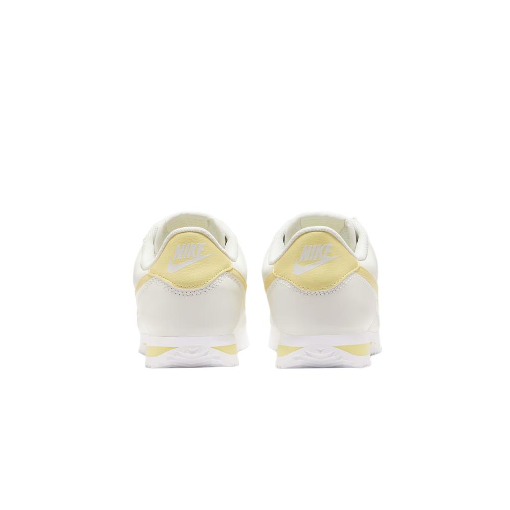 Nike Cortez Abrasion Resistant Low top Training Shoes Women's Yellow White Sneakers DN1791-114