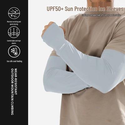 Herren Ice Silk Sonnenschutz Armstulpen