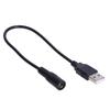 USB to DC5V Power Cable Cord, USB Male to 5.5x2.1mm Female DC5V Power Supply Plug Barrel Connector Charge Line