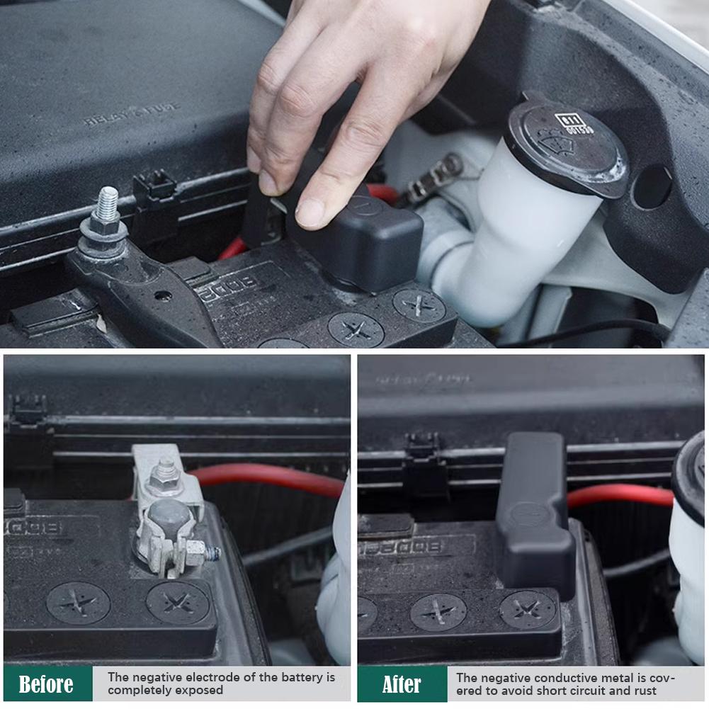 Skyddshölje för bilbatteriets minuspol för Toyota FJ Land Cruiser Prado 150 V8 200 2010-2017 Tillbehör