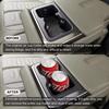 For RIVIAN R1T R1S Second Row Cup Holder Storage Box Shock-Absorbing Central Armrest Cup Tray Car Interior Accessories