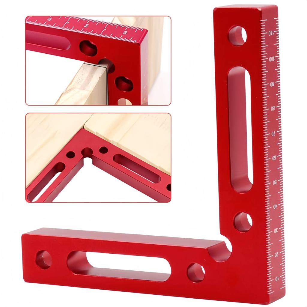 Ansimple Right Angle Set of Corner Fixing 90 Degree Right Perfect DIY Aluminum Alloy Ruler, 2, Clamp, L-Shaped Clamp, Tool, Angle, Woodworking,