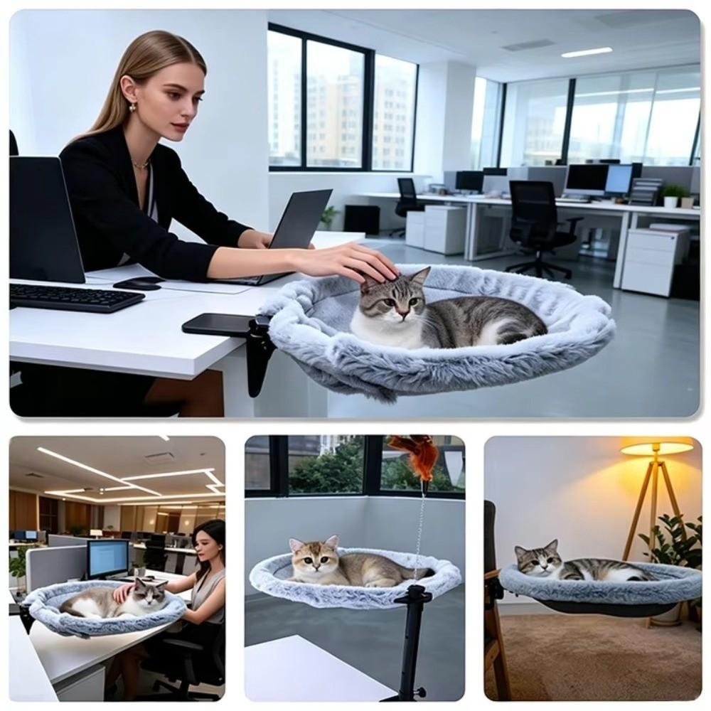 Breathable Mesh Cat Bed Desk Space Saving Foldable Cat Nest Hammock New Window Cat Bed Balcony Use
